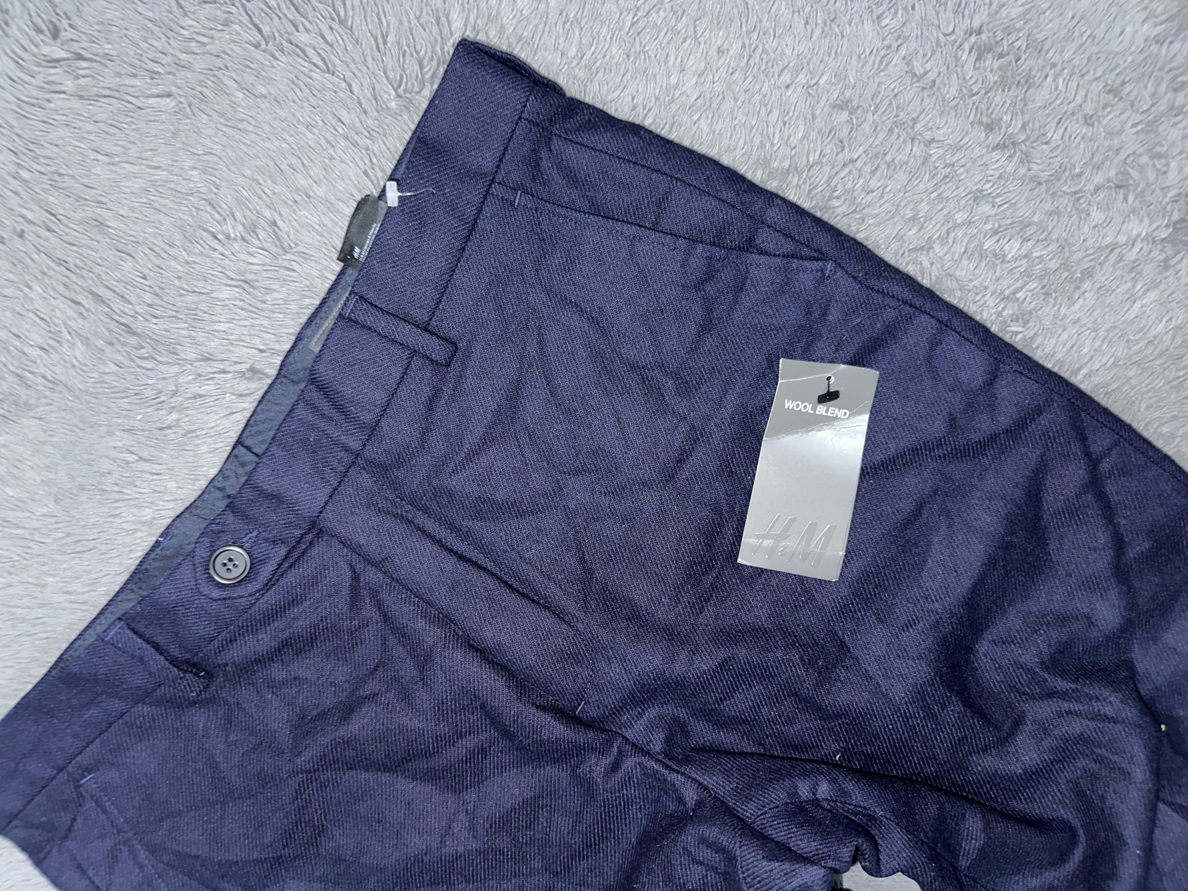 H&M Navy Blue Formal Pants