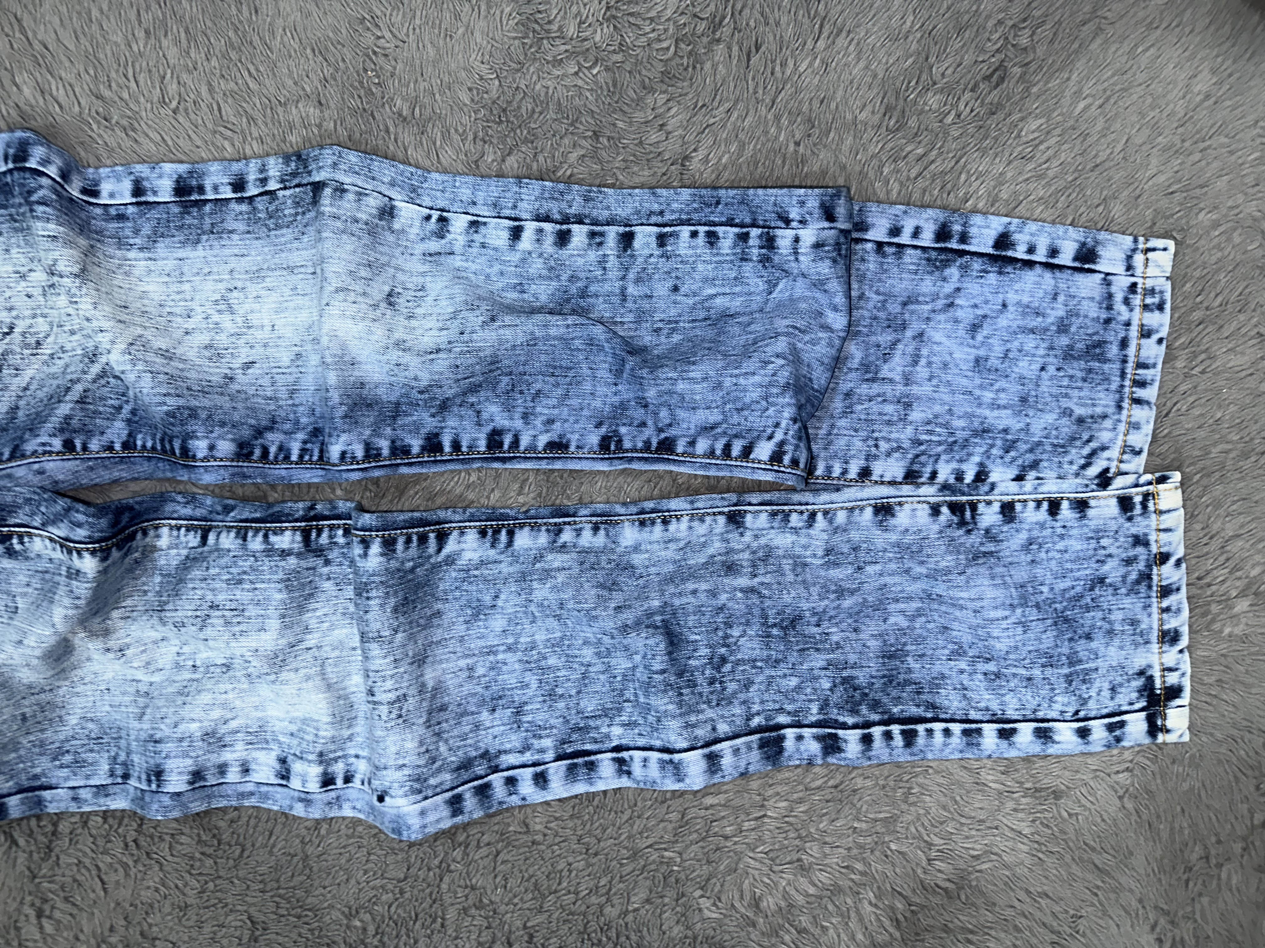 Men's Blue Washed Denim Jeans