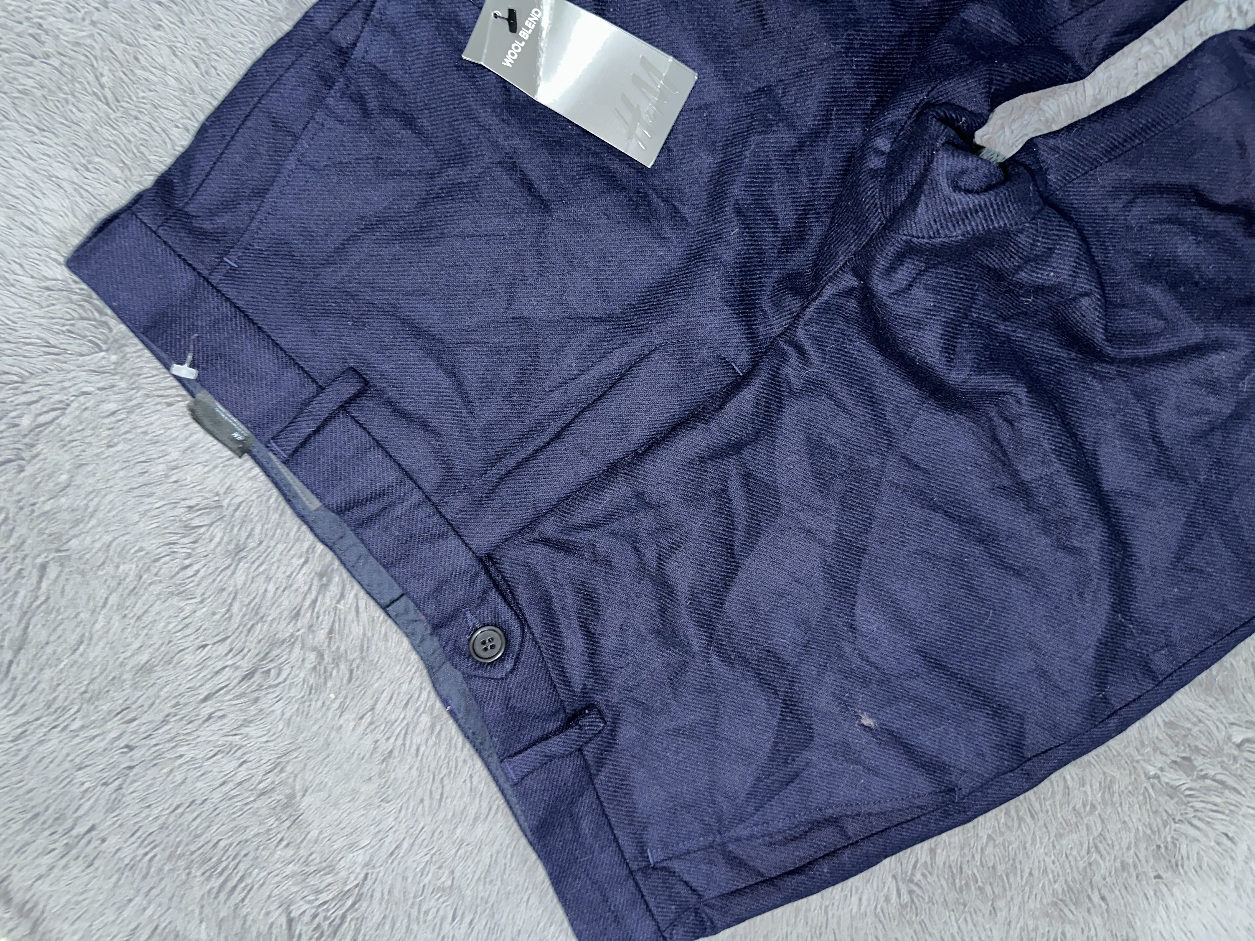 H&M Navy Blue Formal Pants