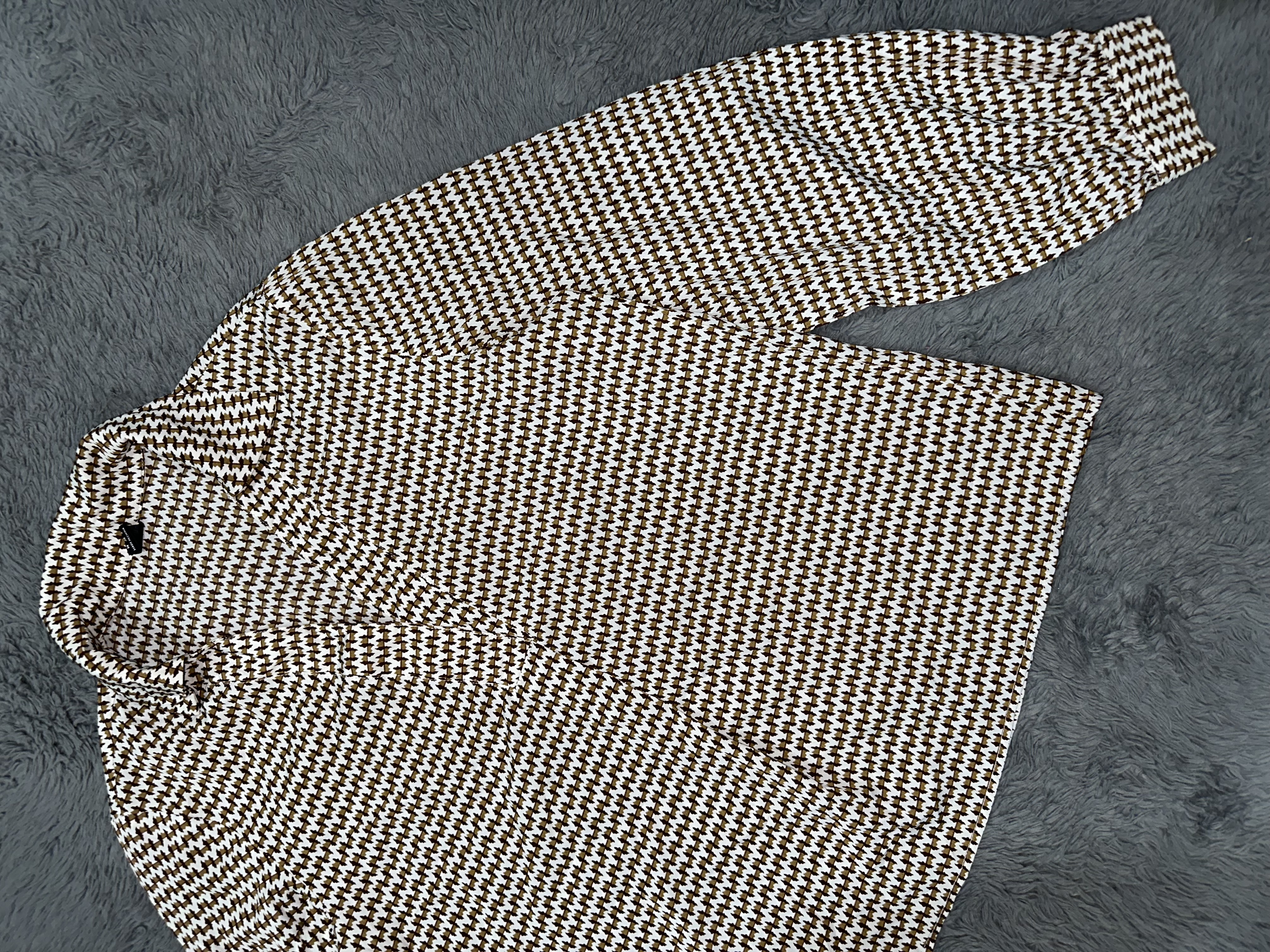 Houndstooth Patterned Cardigan