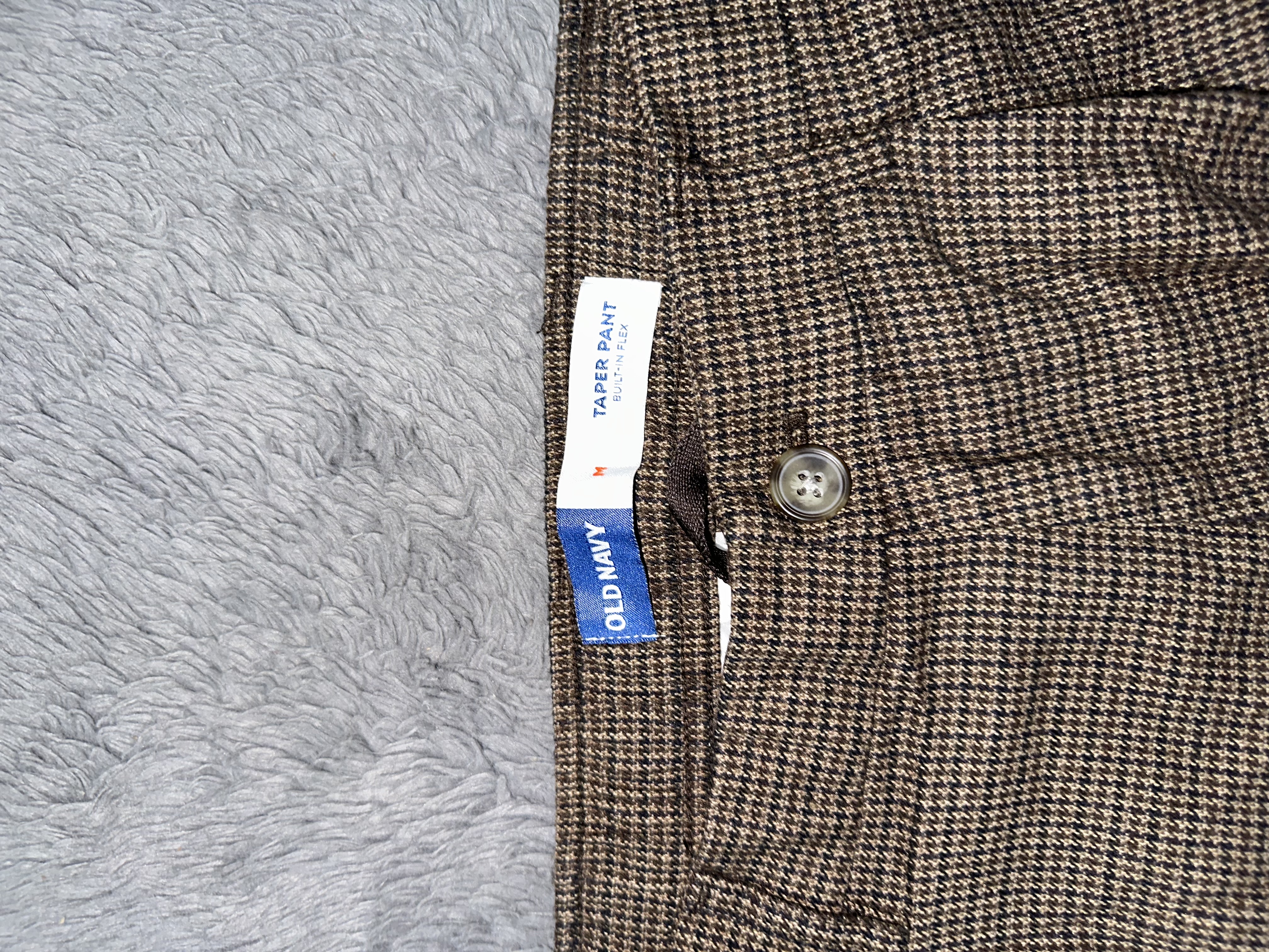 Checked Brown Pants