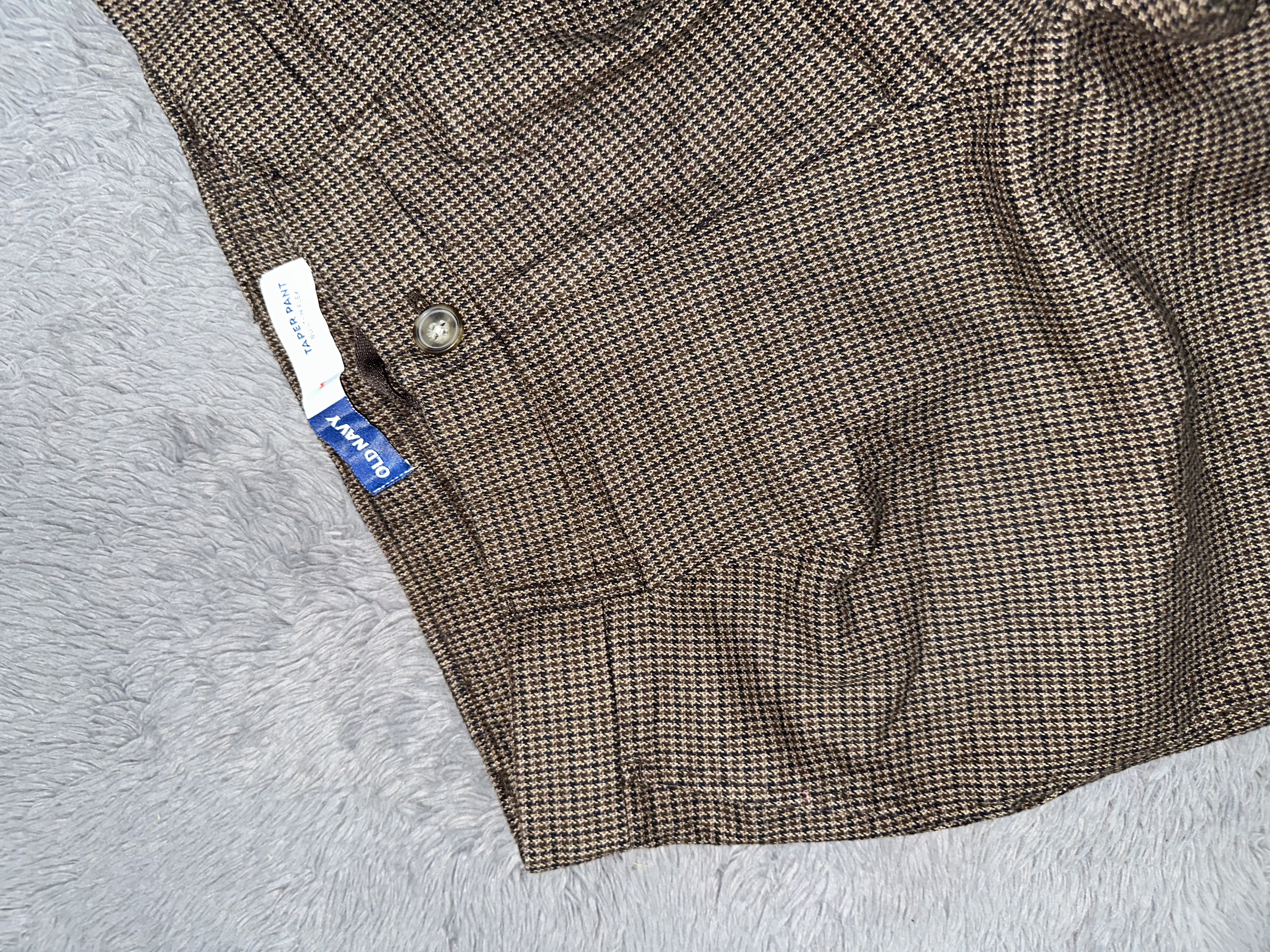 Checked Brown Pants