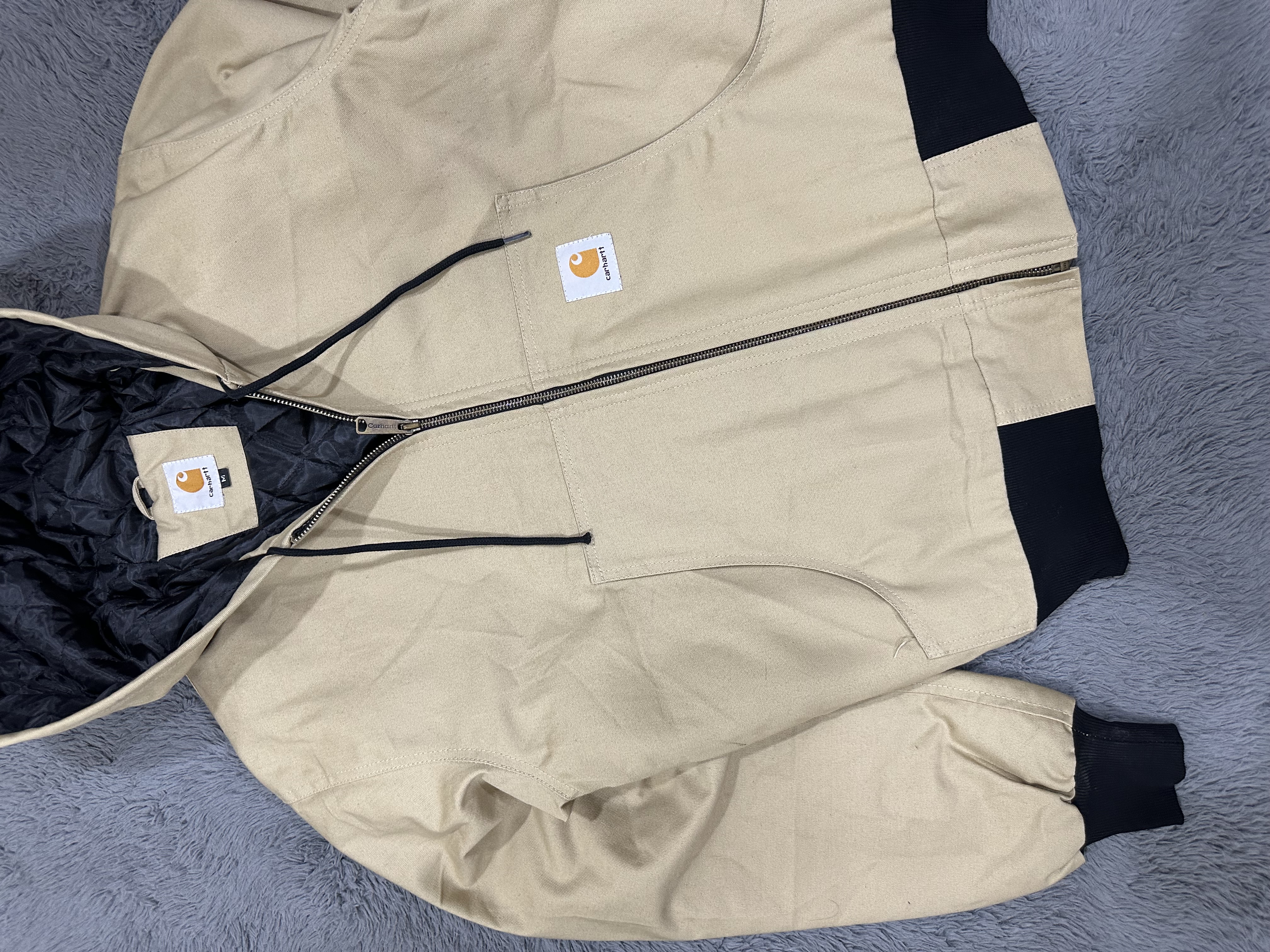 Beige Carhartt Hooded Jacket