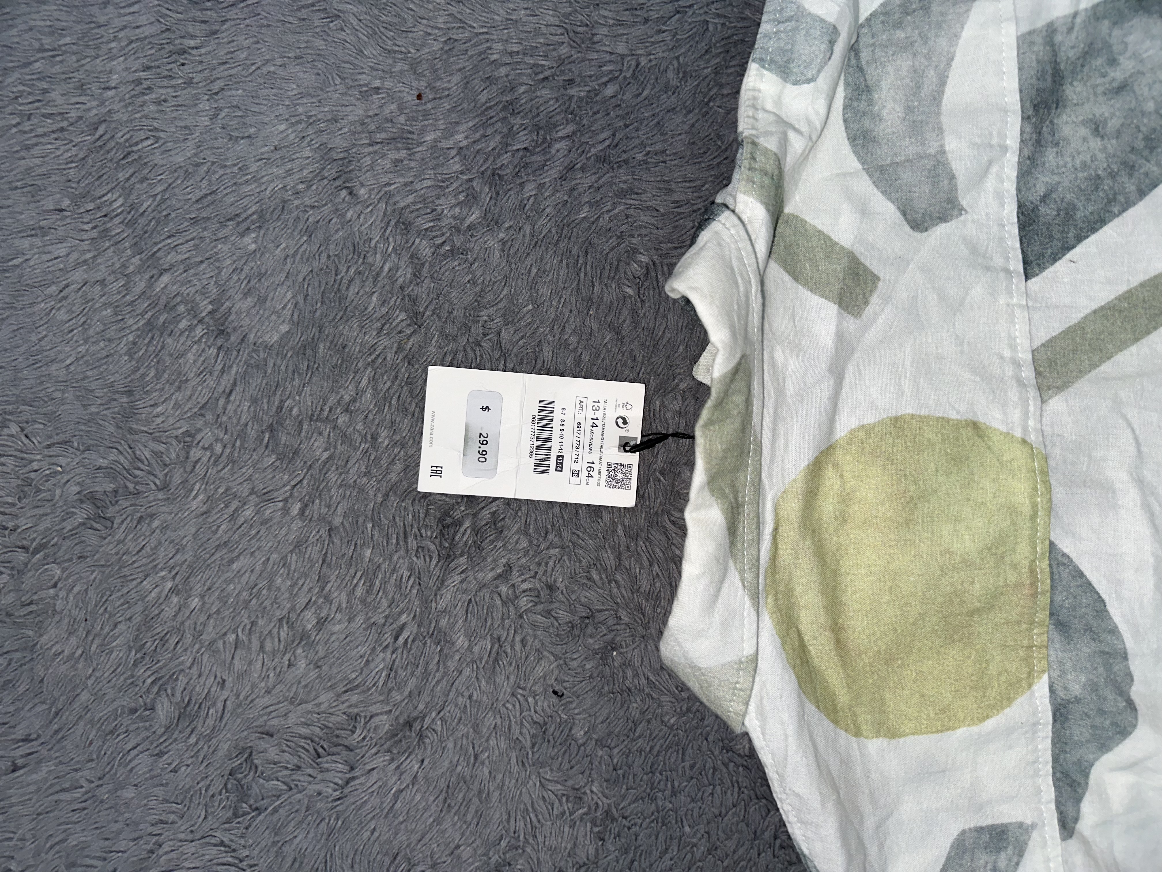 Zara Patterned Cotton T-Shirt