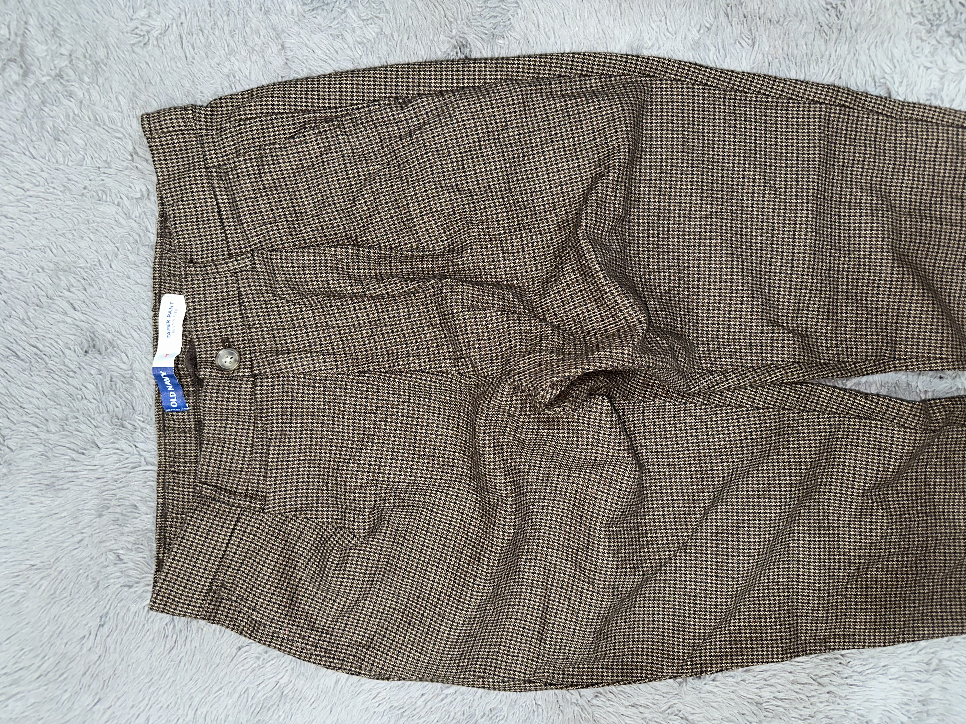Checked Brown Pants