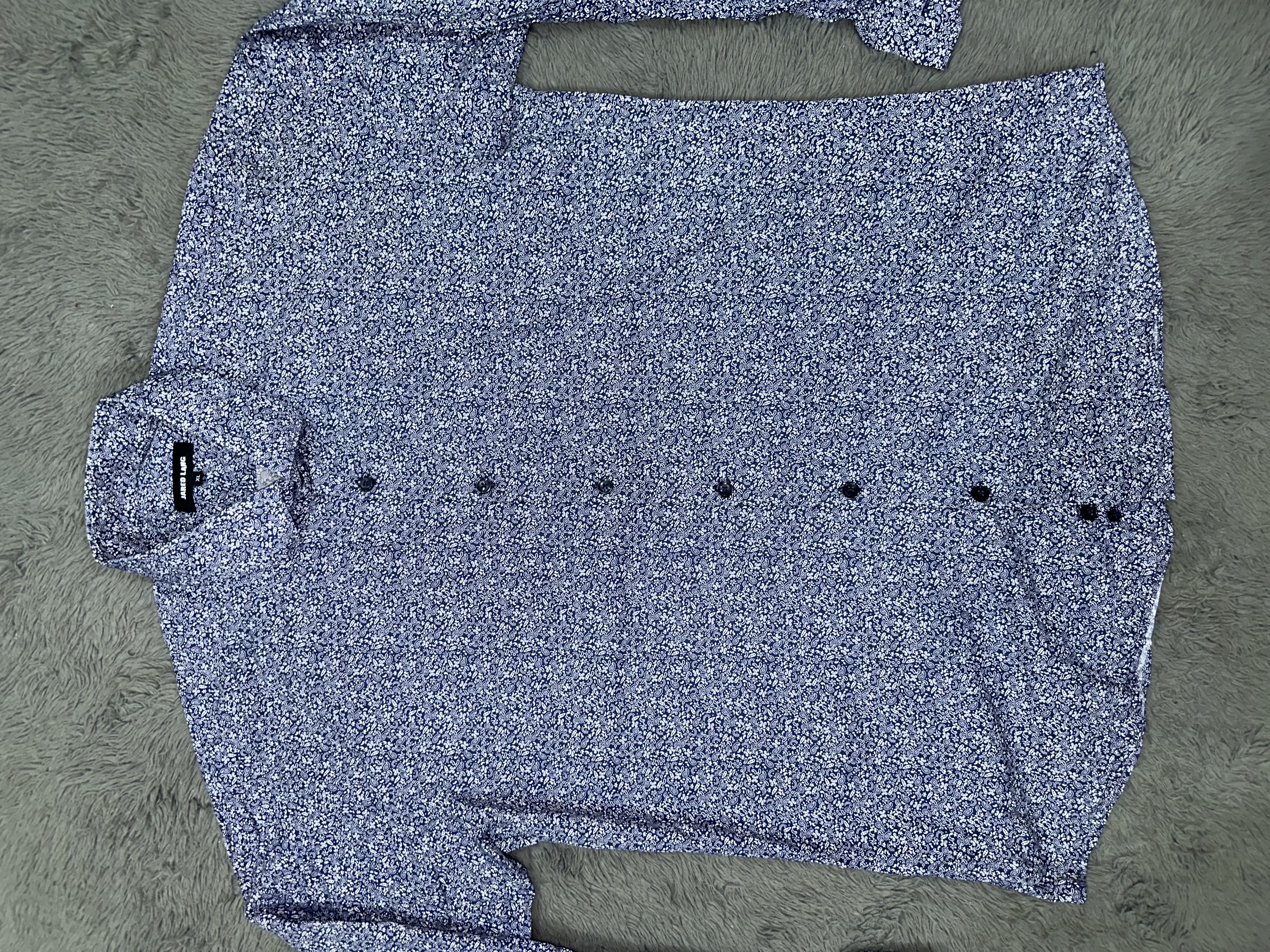 Men's Floral Print Long Sleeve Shirt