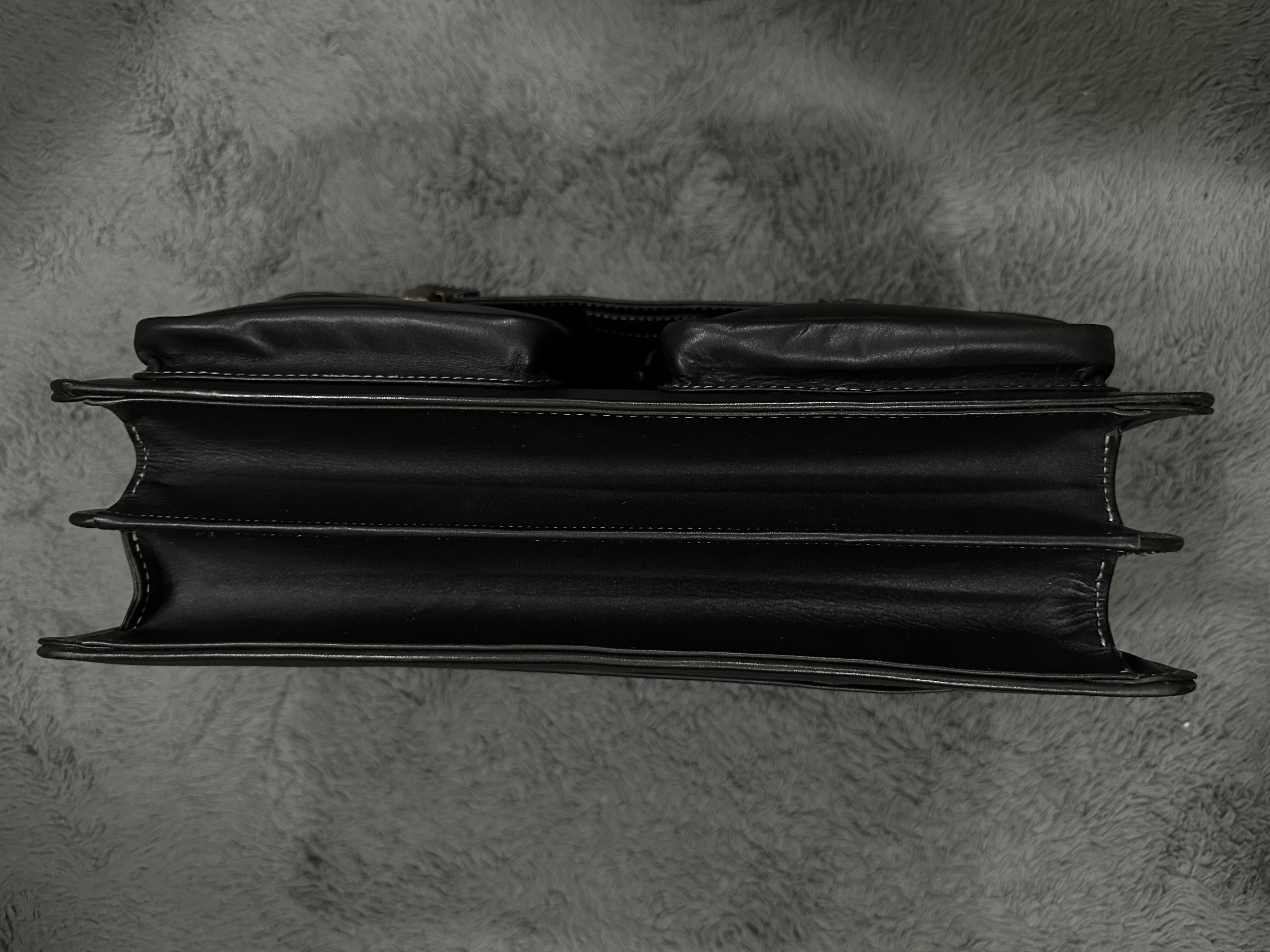 Black Leather Shoulder Bag