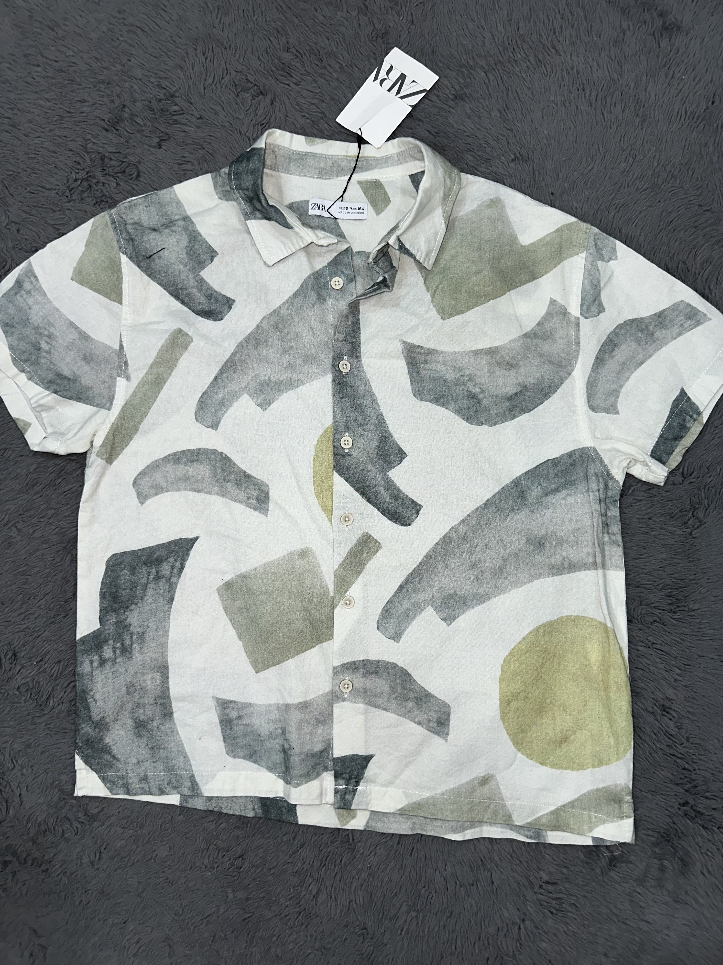Zara Patterned Cotton T-Shirt