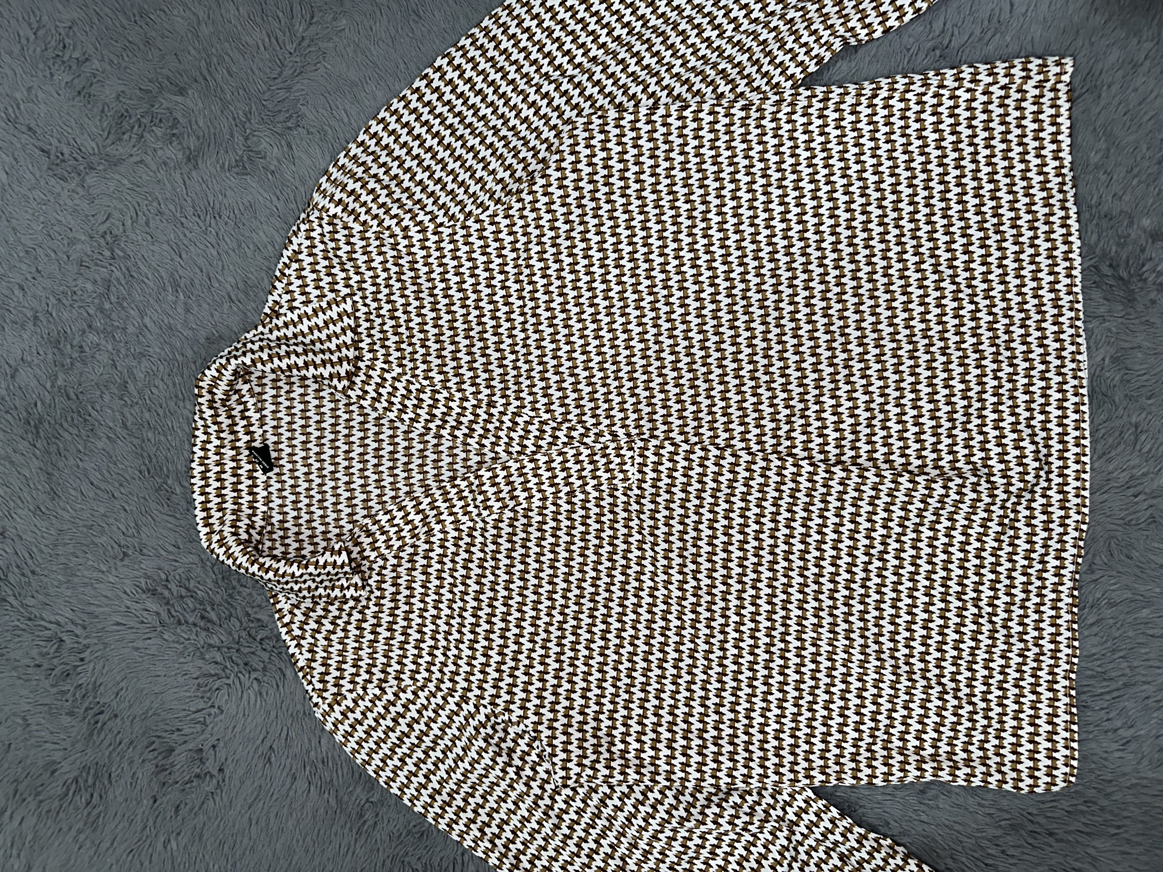 Houndstooth Patterned Cardigan