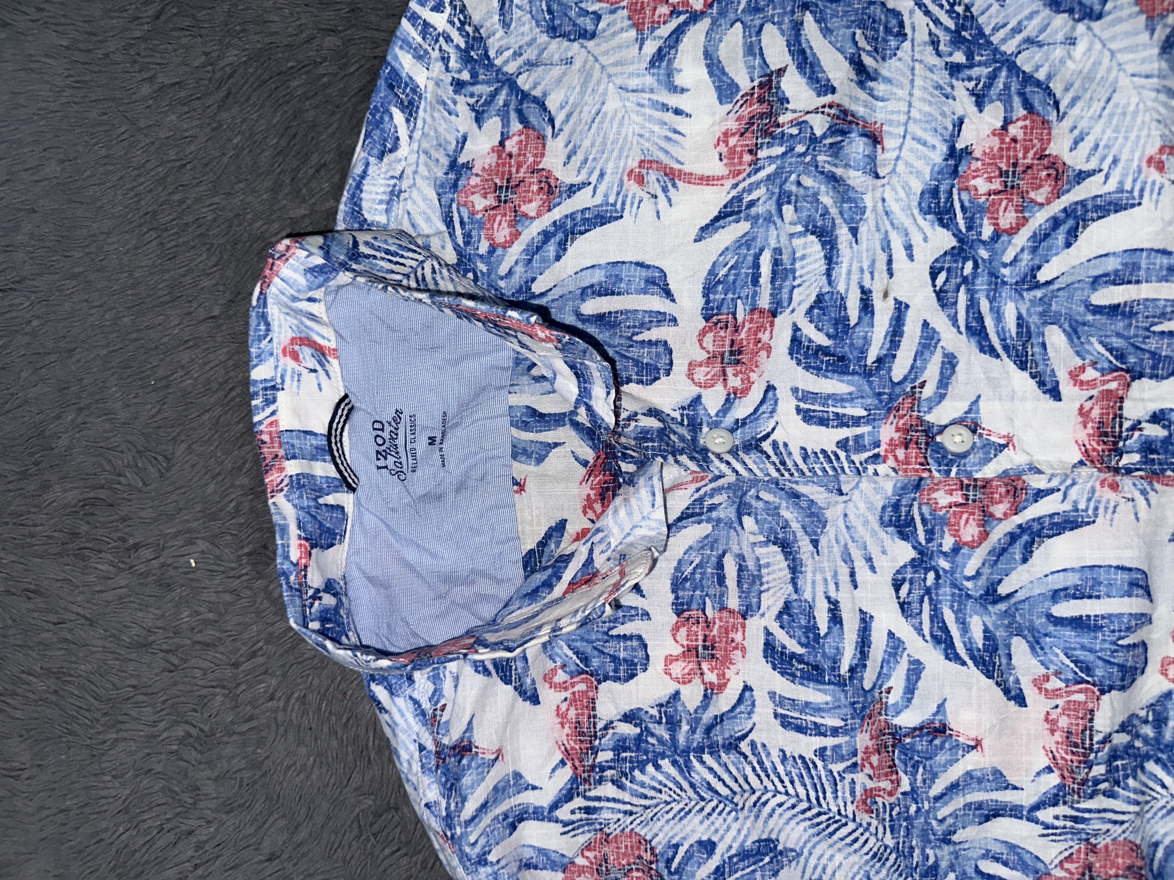 Hawaiian Floral Short Sleeve Shirt