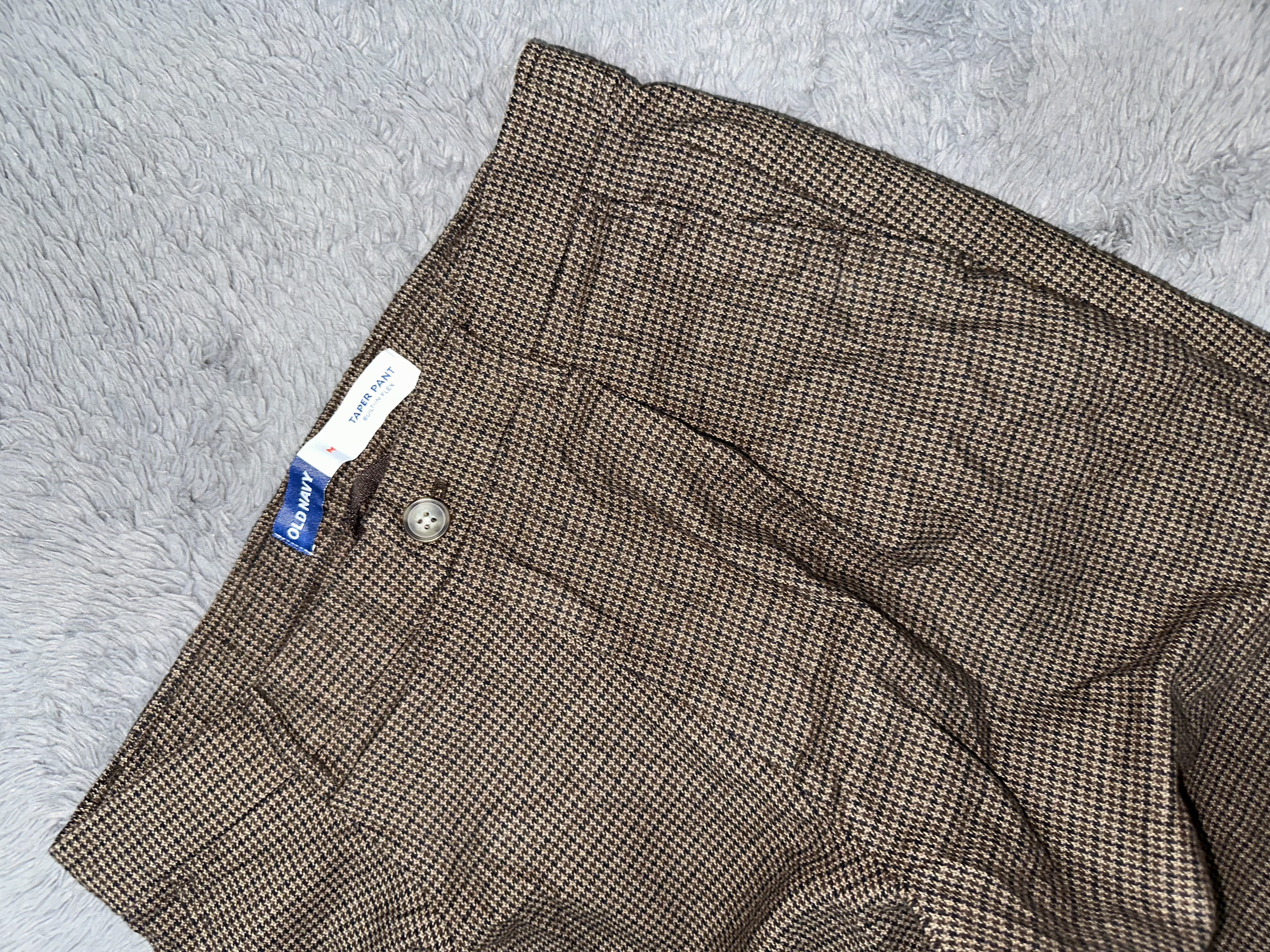 Checked Brown Pants