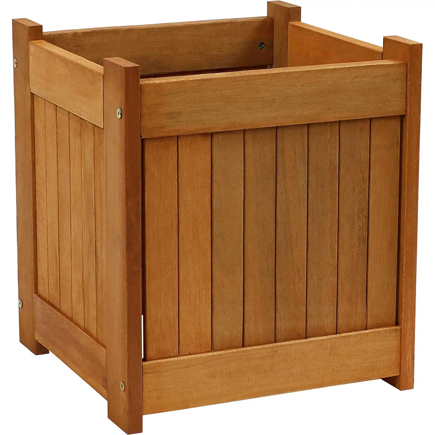 Wooden Bottomless Flower Pot Wooden Flower Vegetable Pot Indoor and Outdoor Garden Garden Flower Pot