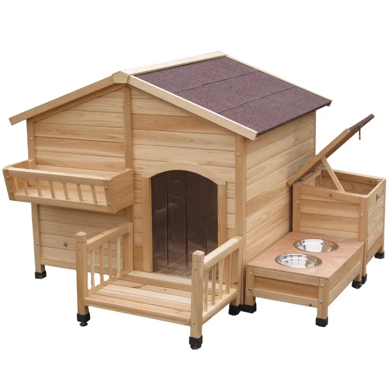 Wholesale Sale High Quality Outdoor Weatherproof Large Wooden Dogs House