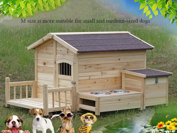 Wholesale Sale High Quality Outdoor Weatherproof Large Wooden Dogs House