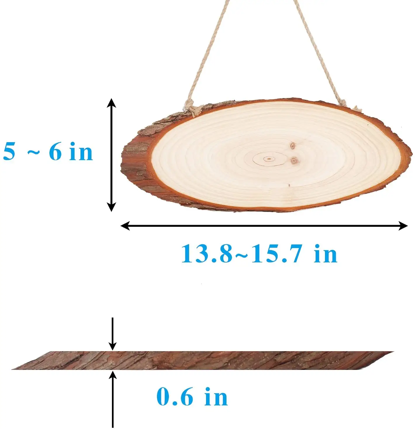 Unfinished Oval Wood Slice Large Natural Wood Slices Tree Wood Slices