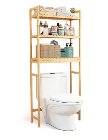 Bathroom Shelf Universal Bathroom Over Toilet Storage Cabinet Easy Assembly Over Toilet Shelf Organizer for Tidy Bathrooms