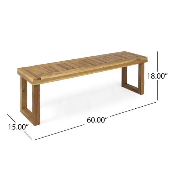 Nestor Natural Solid Wood Bench for Home Decor Traditional-Modern Style Cast Iron Patio Park Bench Discover the Elegance