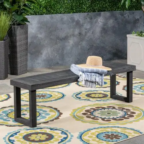 Nestor Natural Solid Wood Bench for Home Decor Traditional-Modern Style Cast Iron Patio Park Bench Discover the Elegance