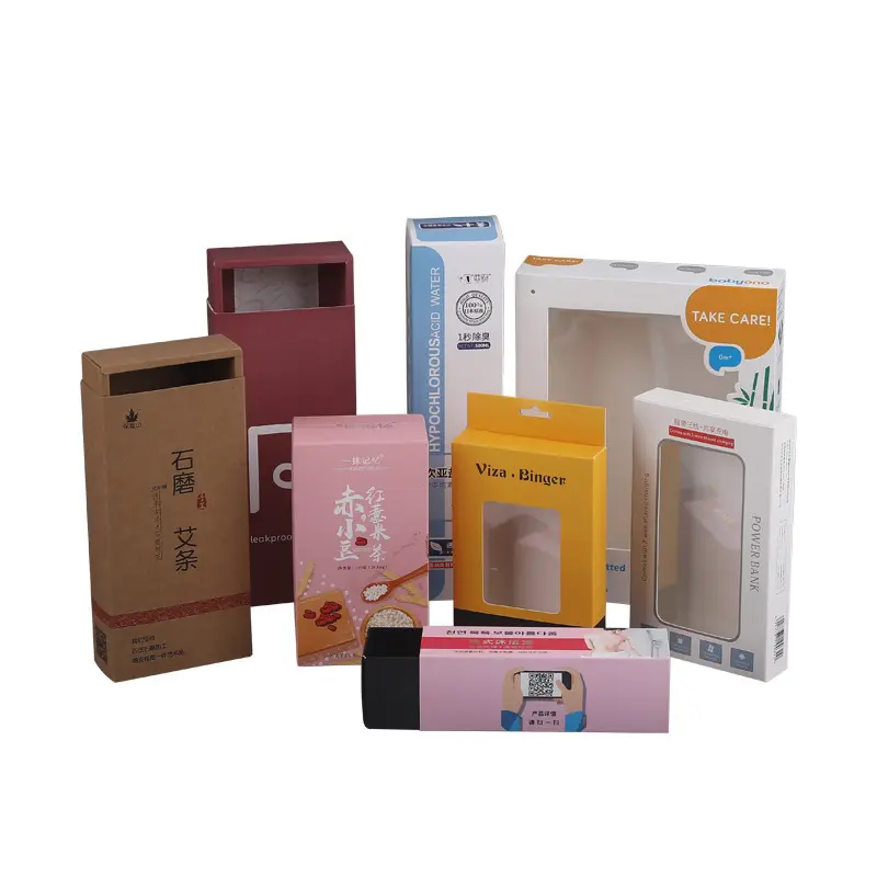 White Corrugated Foldable Packaging Box Small Batch Gift Color Box with Factory Printing Outer Packaging for Small Batches