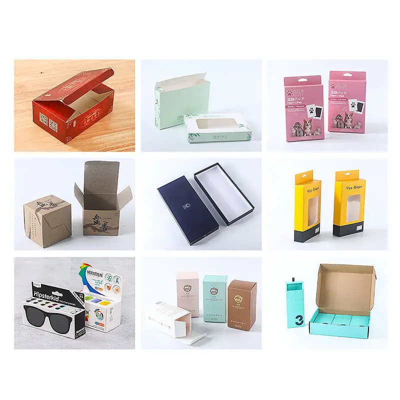 White Corrugated Foldable Packaging Box Small Batch Gift Color Box with Factory Printing Outer Packaging for Small Batches