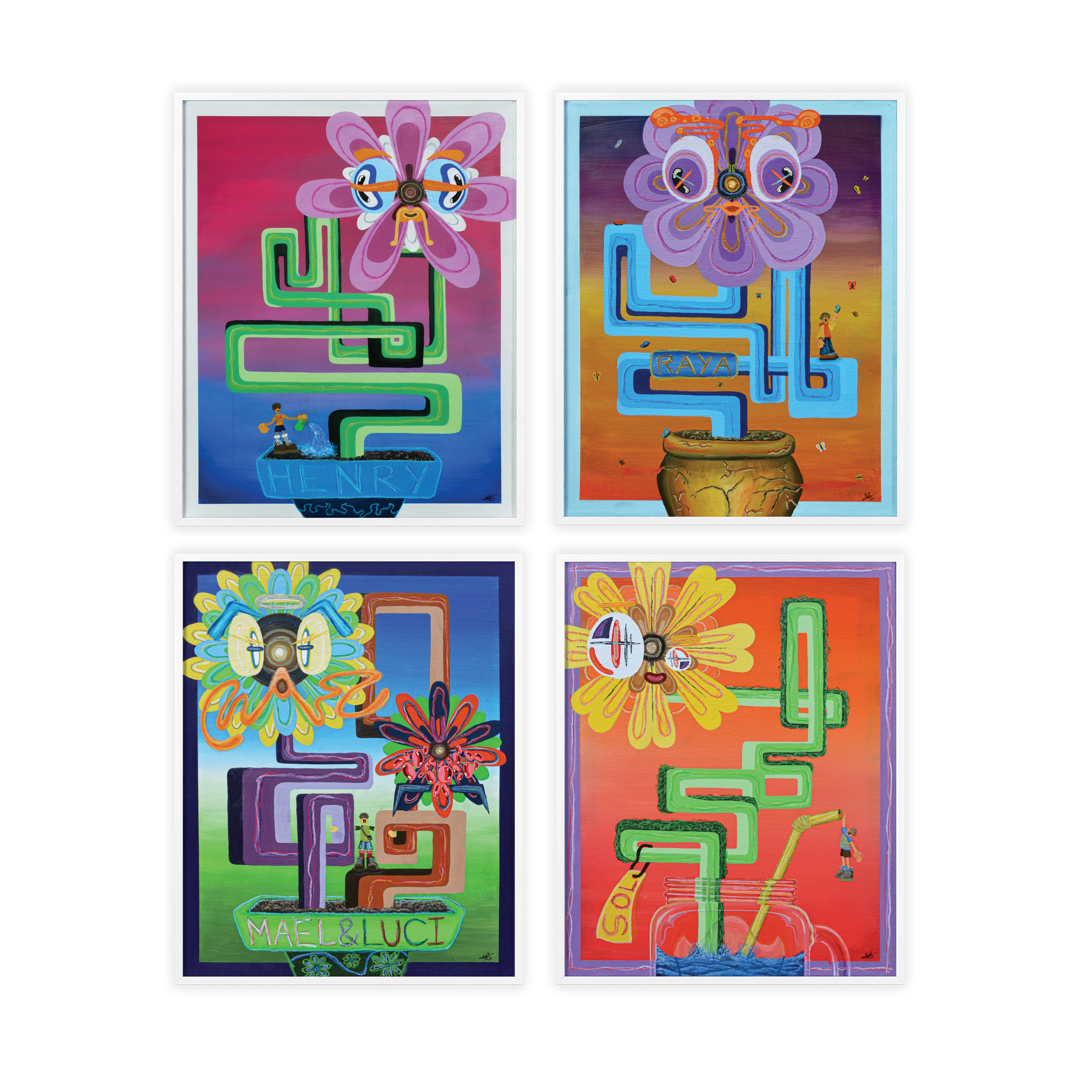 'HOLY NATURE COLLECTION' On High Quality Paper /+ Wooden Framed