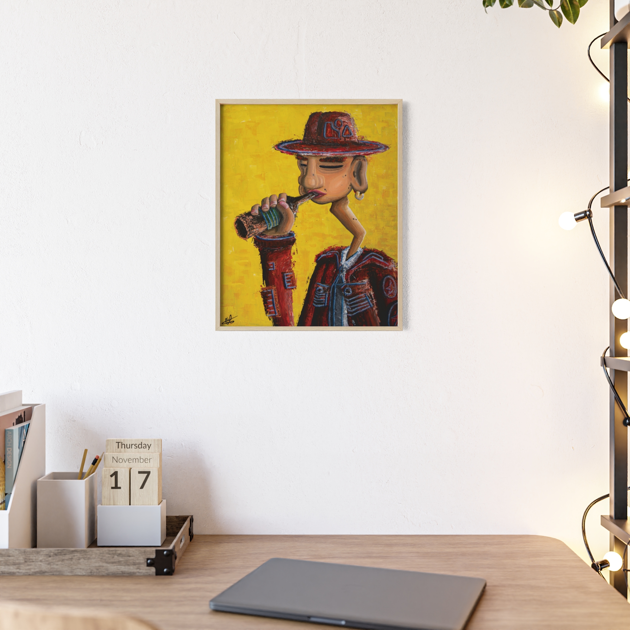 'THE LOST DROP' On High Quality Paper /+ Wooden Framed