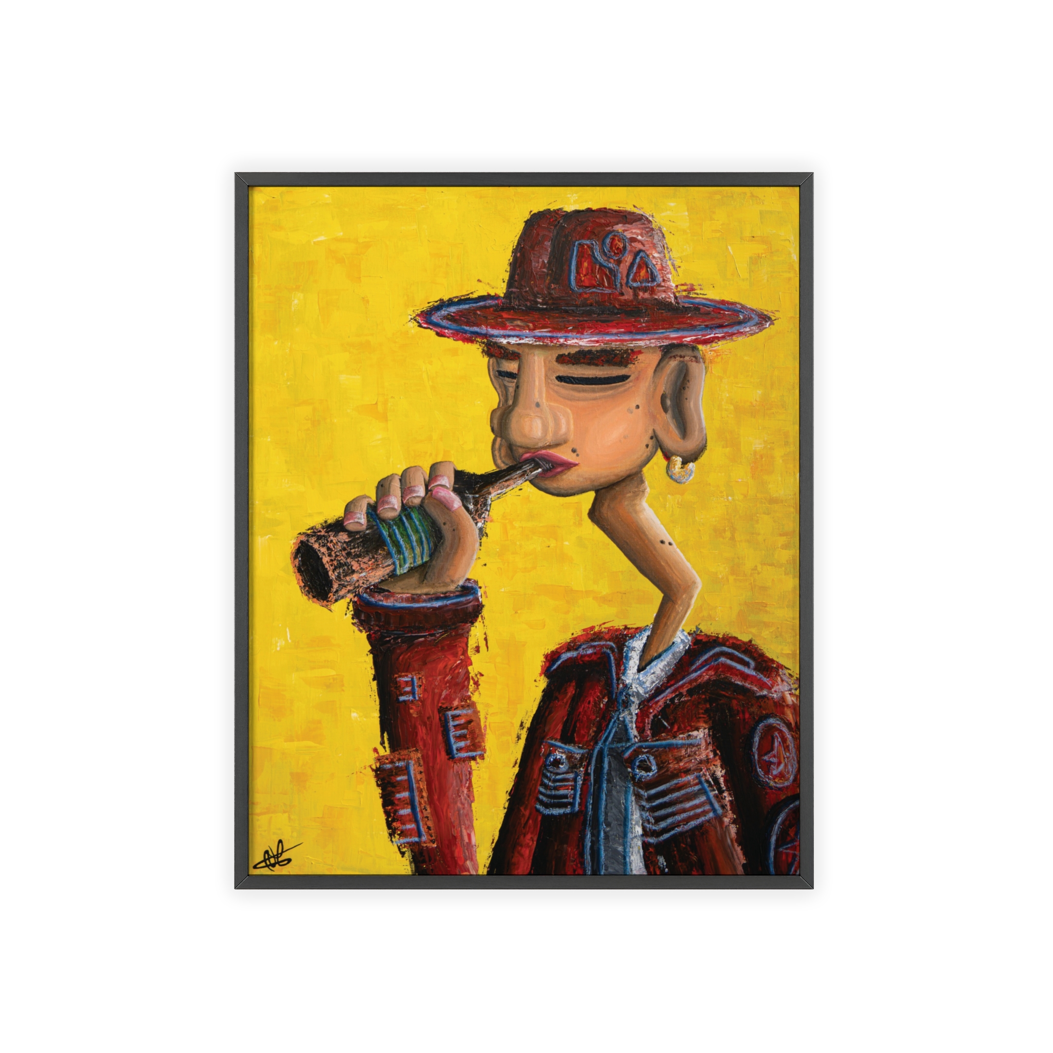 'THE LOST DROP' On High Quality Paper /+ Wooden Framed