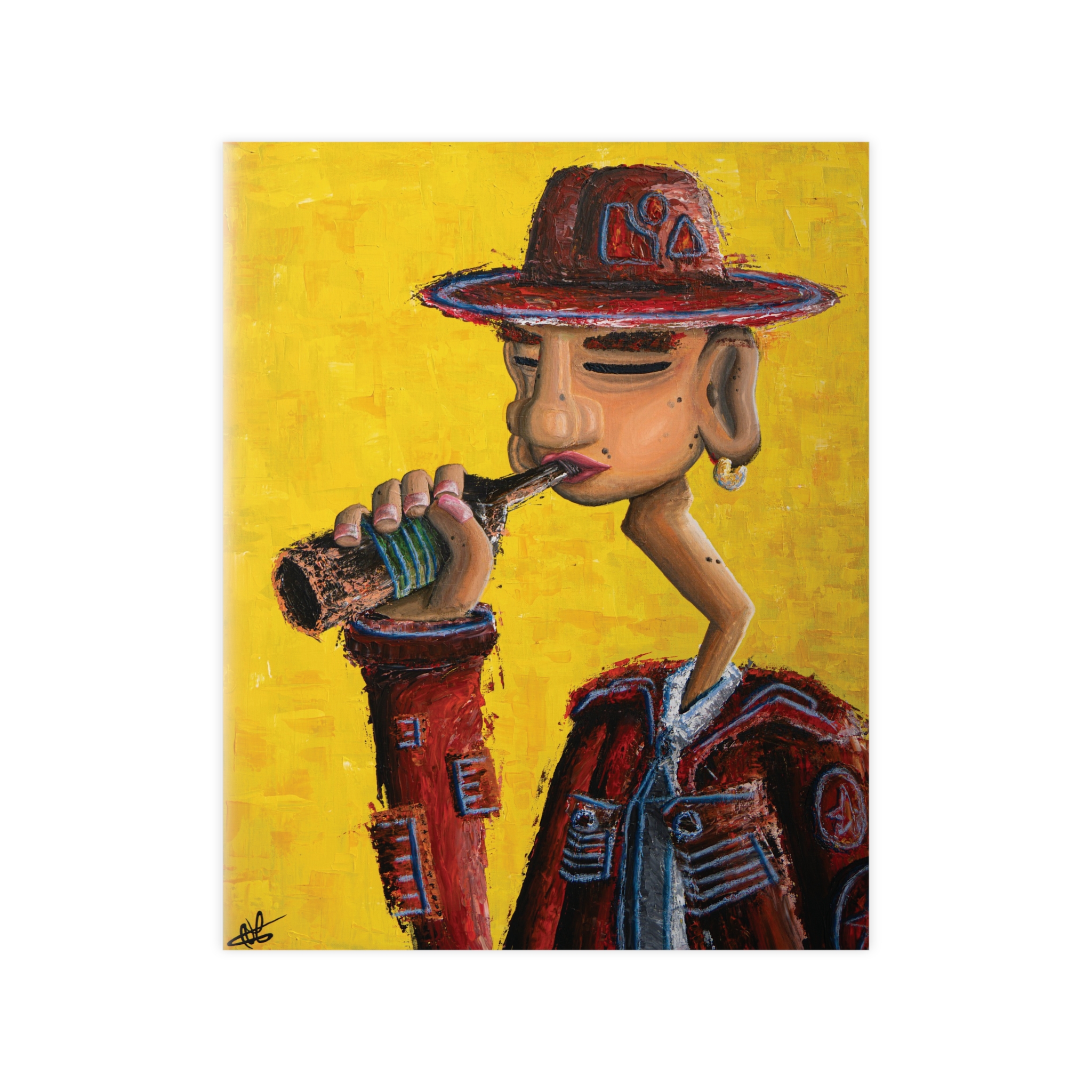 'THE LOST DROP' On High Quality Paper /+ Wooden Framed