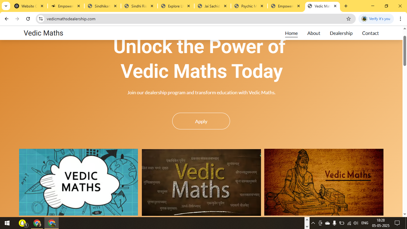 Vedic Maths Dealership