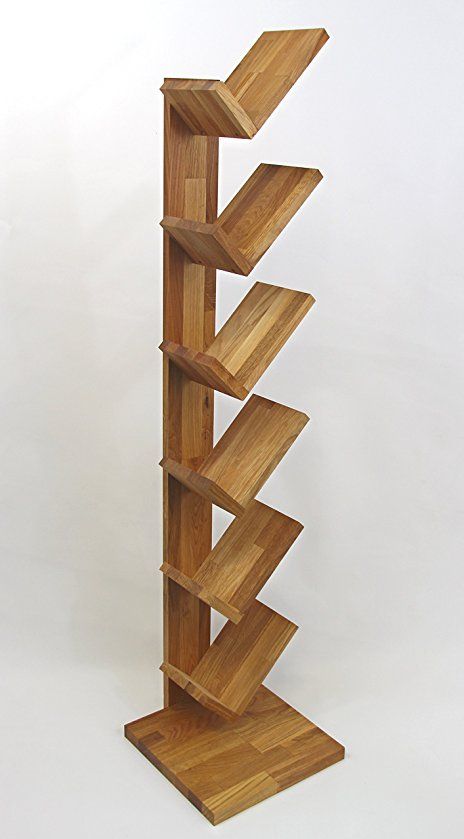 Wooden Zigzag Bookshelf