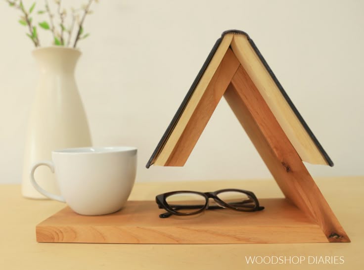 Wooden Book Stand