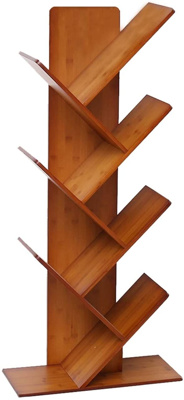 Wooden zigzag bookshelf