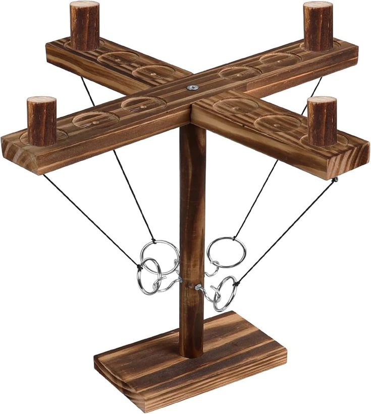 Wooden Ring Toss Game