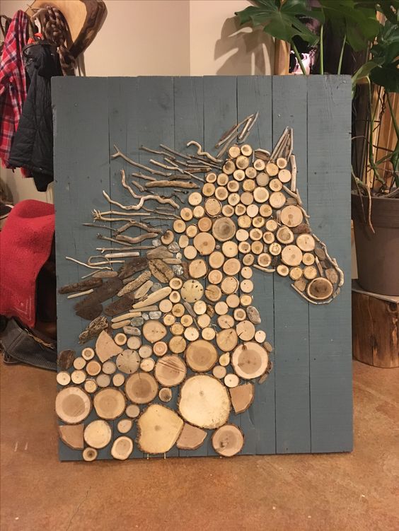 Wooden Horse Wall Art