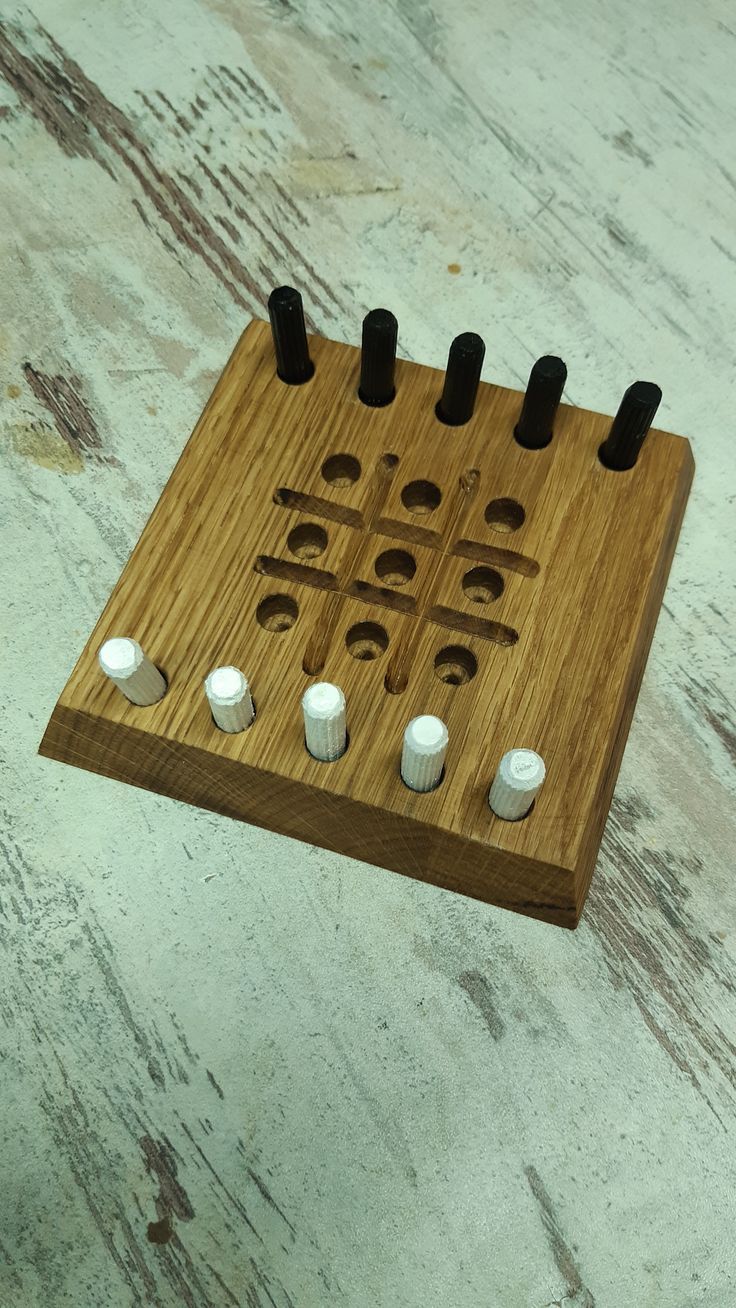 Wooden Tic-Tac-Toe Game
