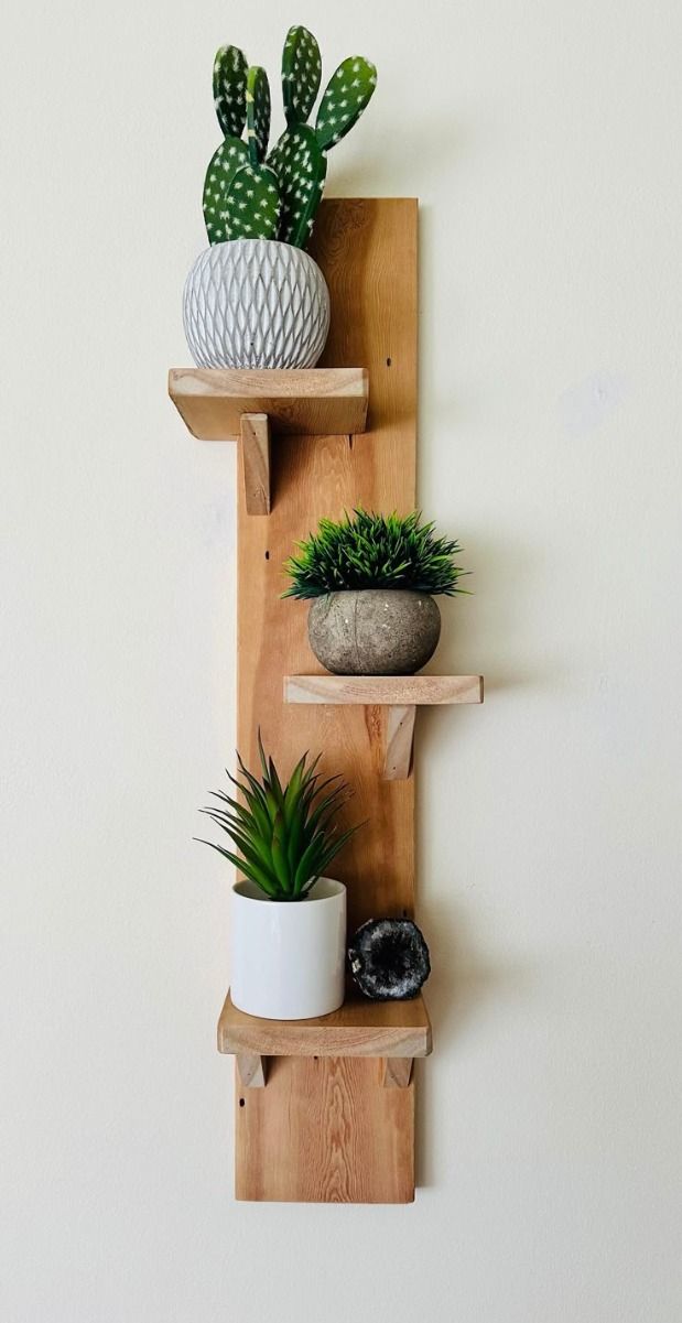 Wall-mounted Wooden Shelf