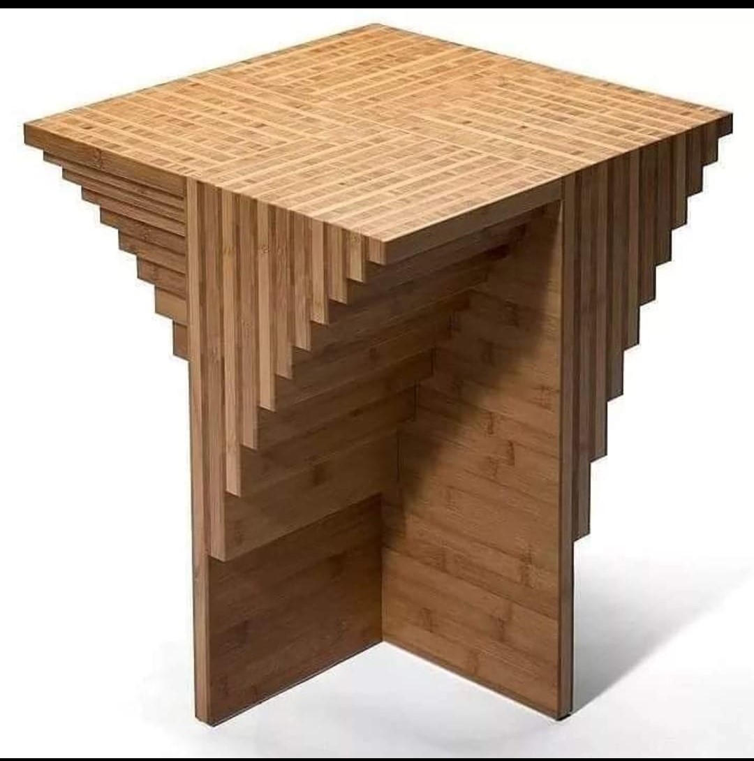 Geometric Wooden Table
