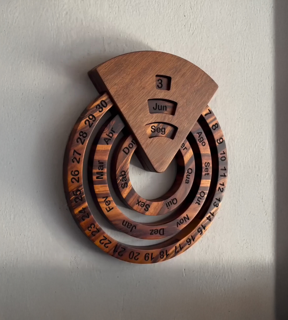 Wooden Perpetual Calendar