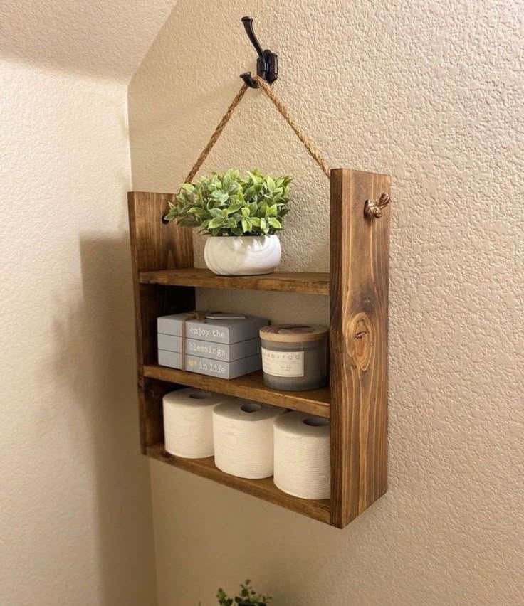 Wooden Hanging Shelf