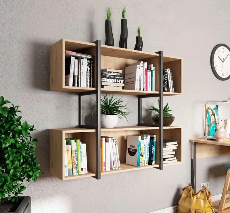 Wall-Mounted Bookshelf