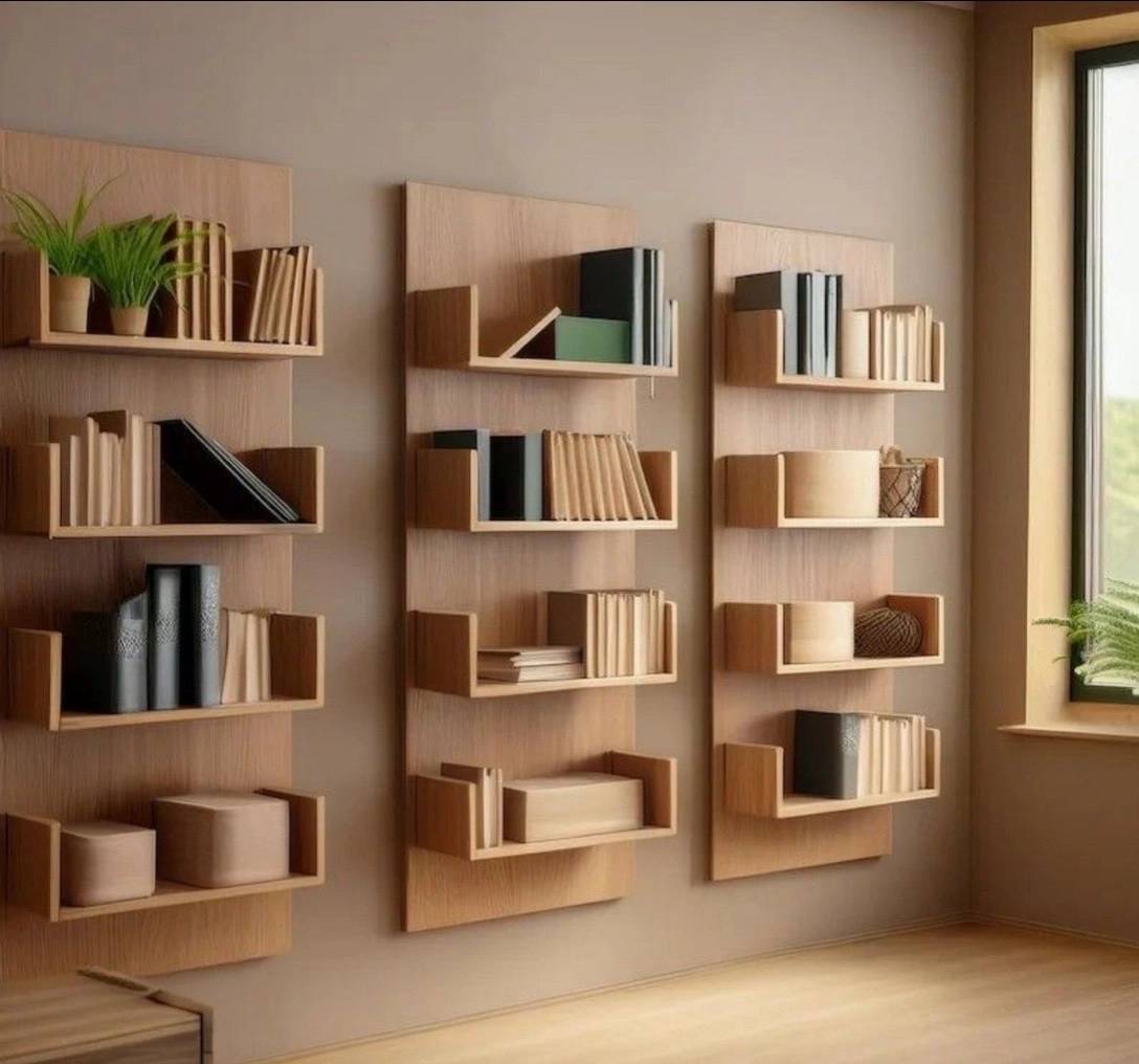 Wall-mounted Bookshelves
