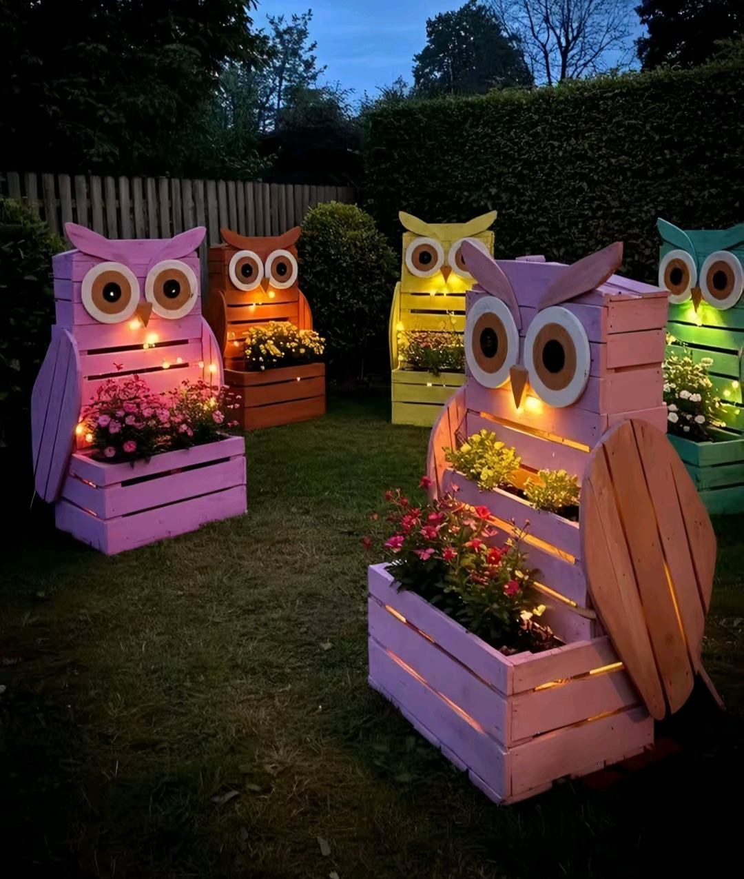 Owl Planter Decorations