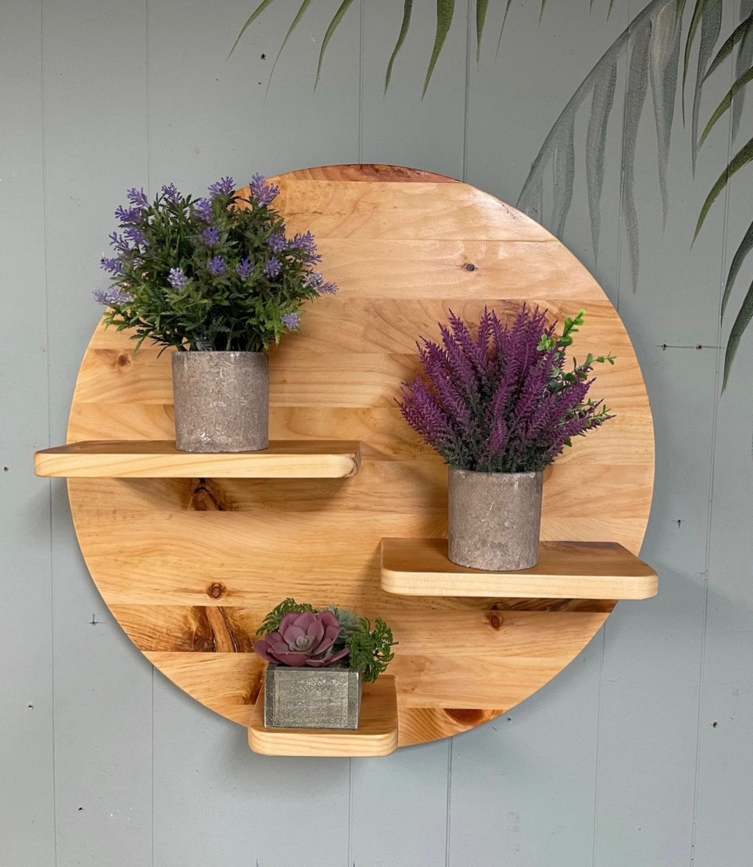 Round Wooden Shelf