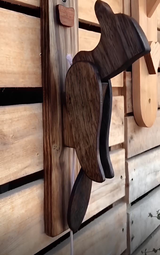 Handcrafted Wooden Bird Door Knocker