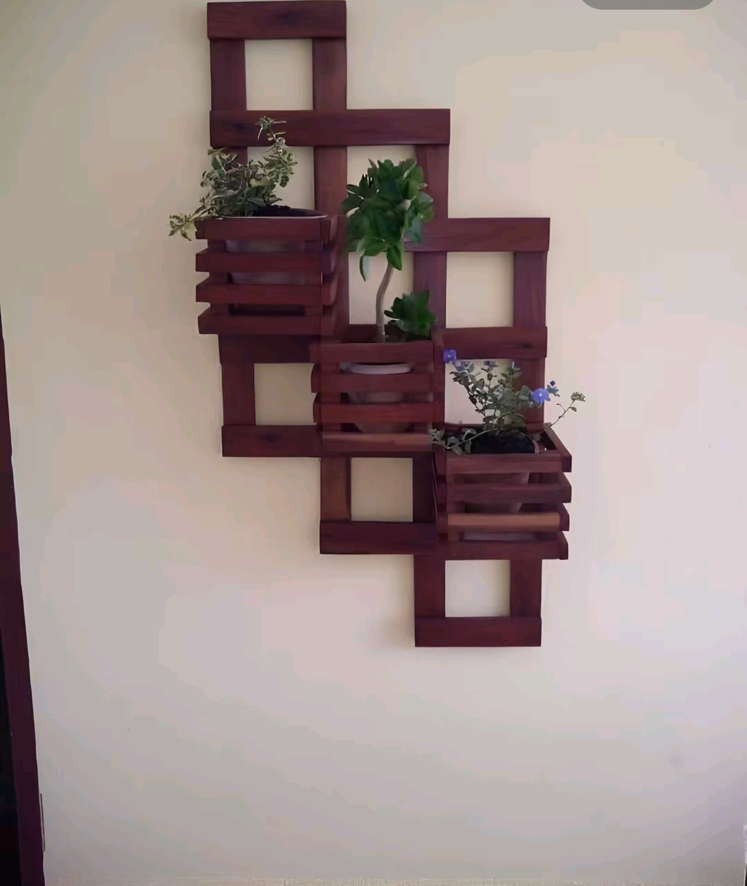 Wooden Wall Planter