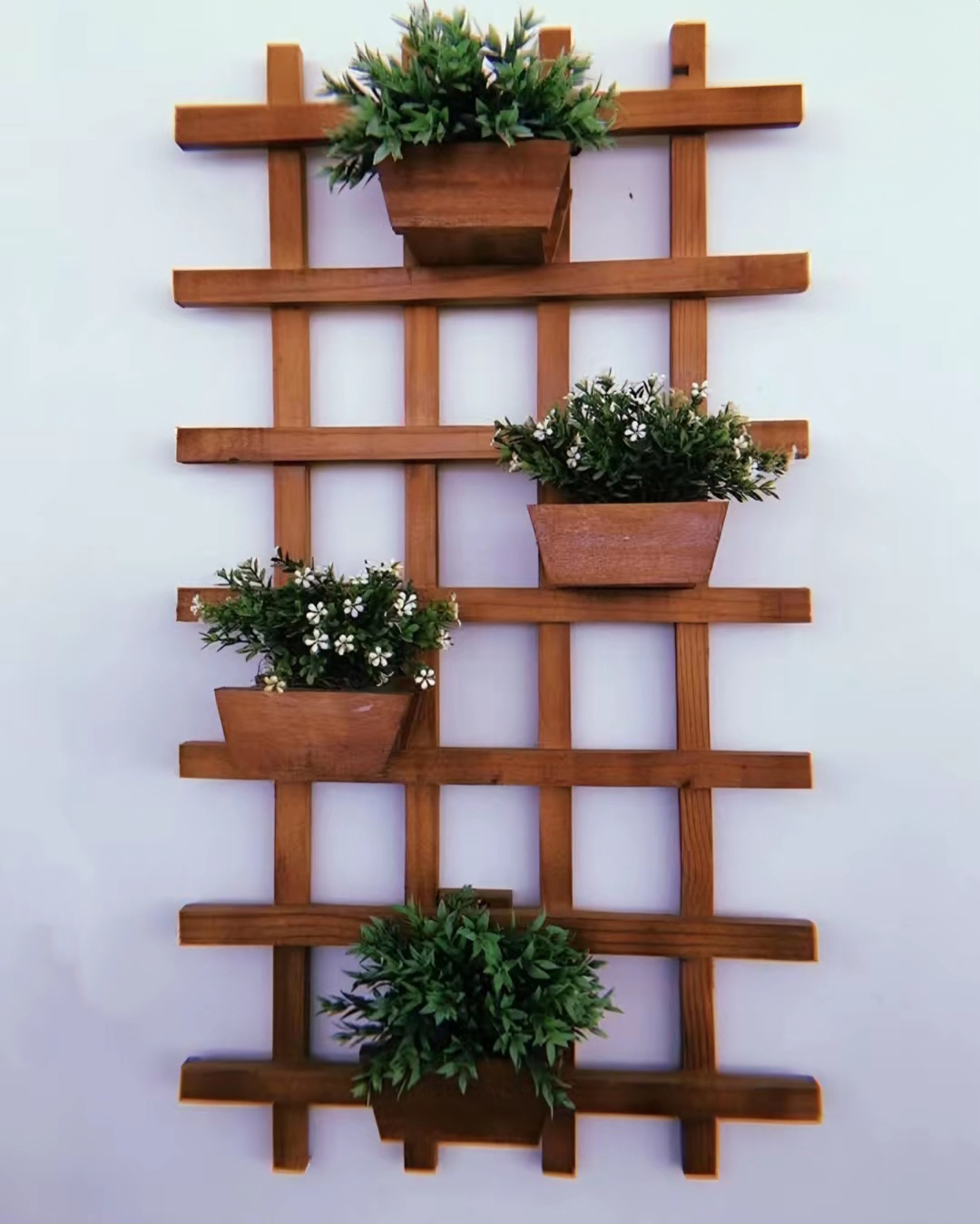 Wooden Wall Planter