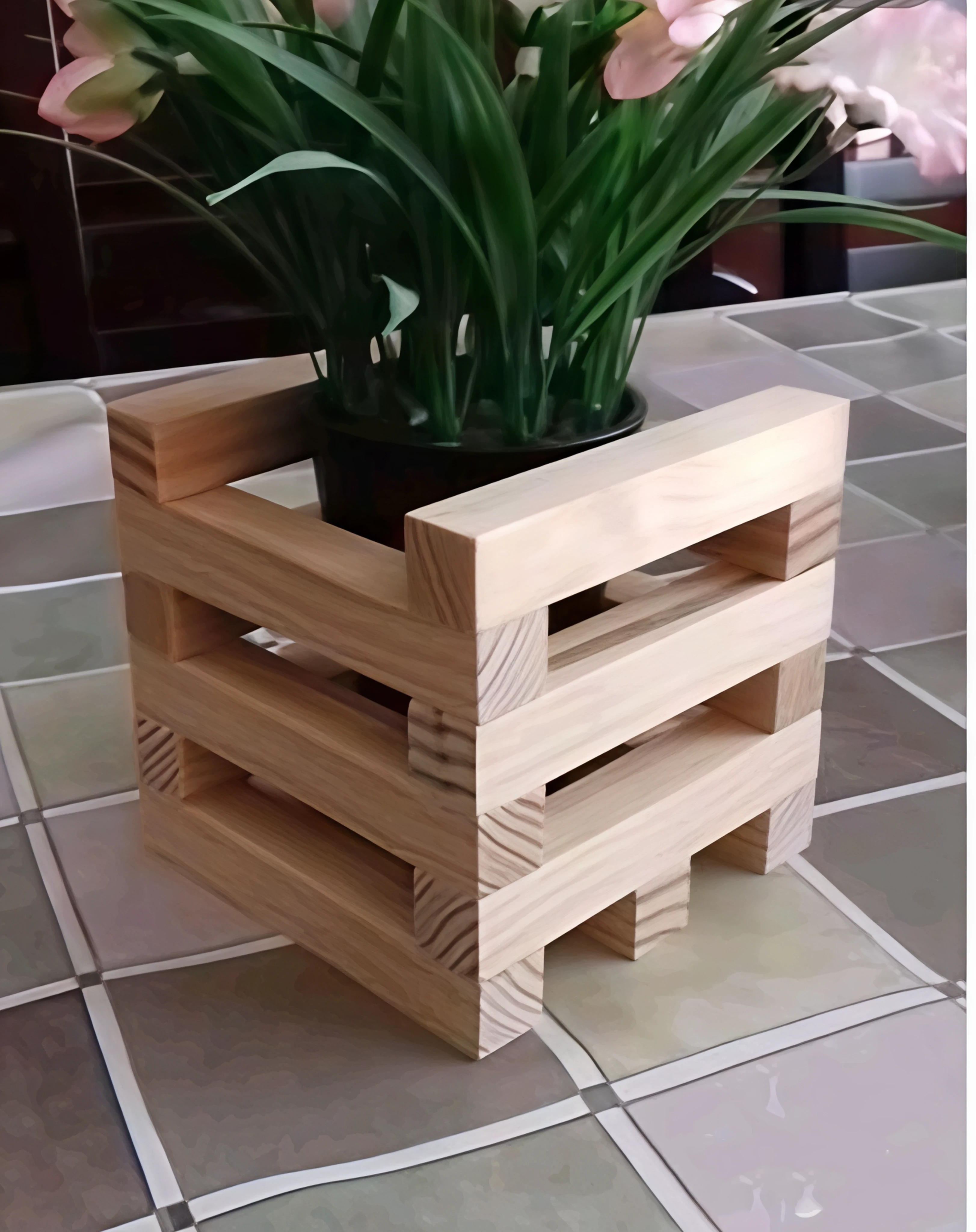 Wooden Plant Stand