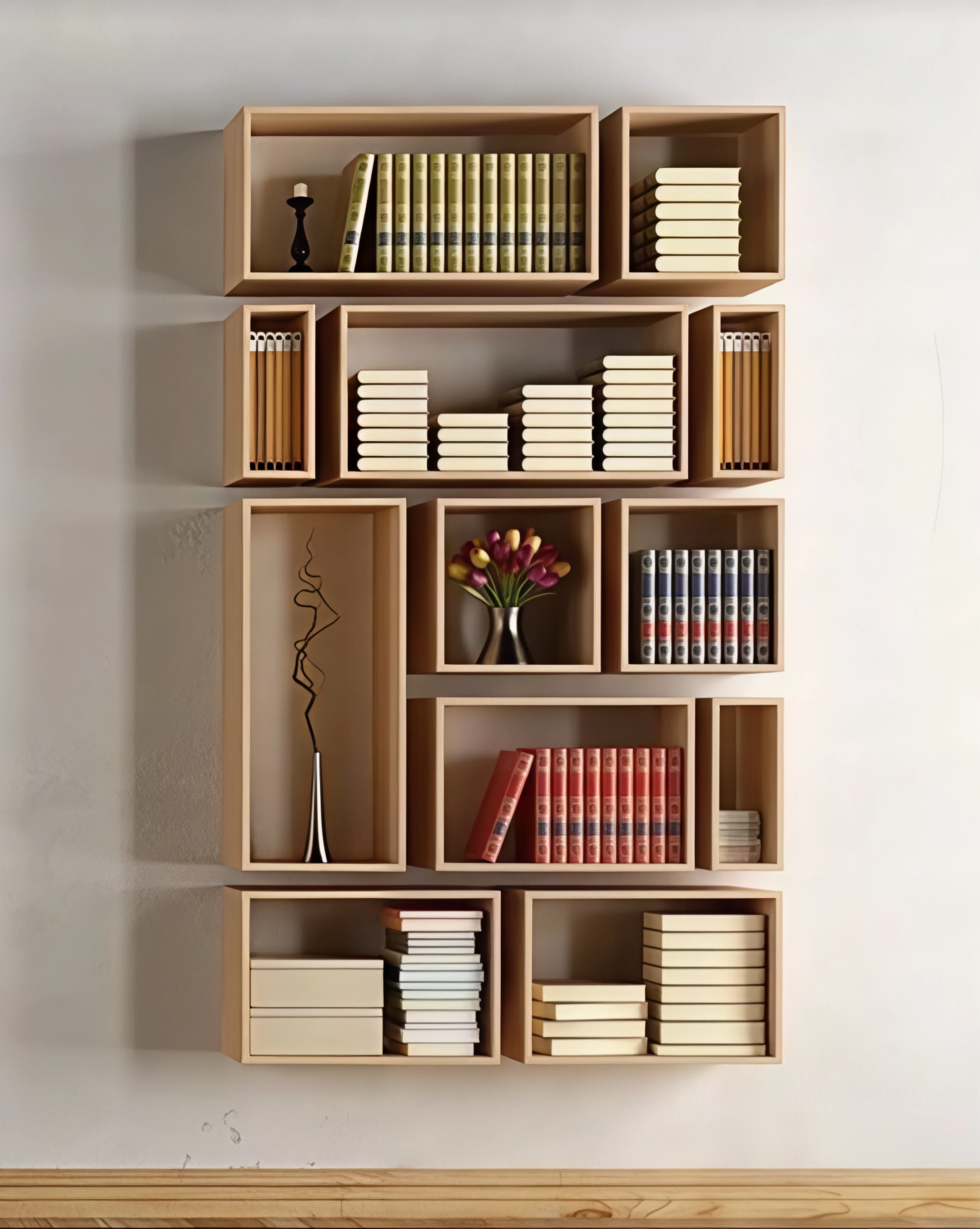 Wooden Bookshelf
