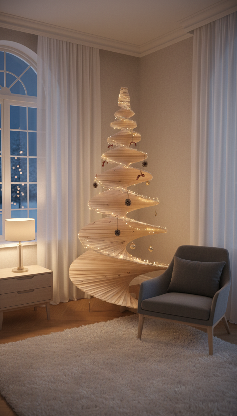 Spiral Wooden Sculpture