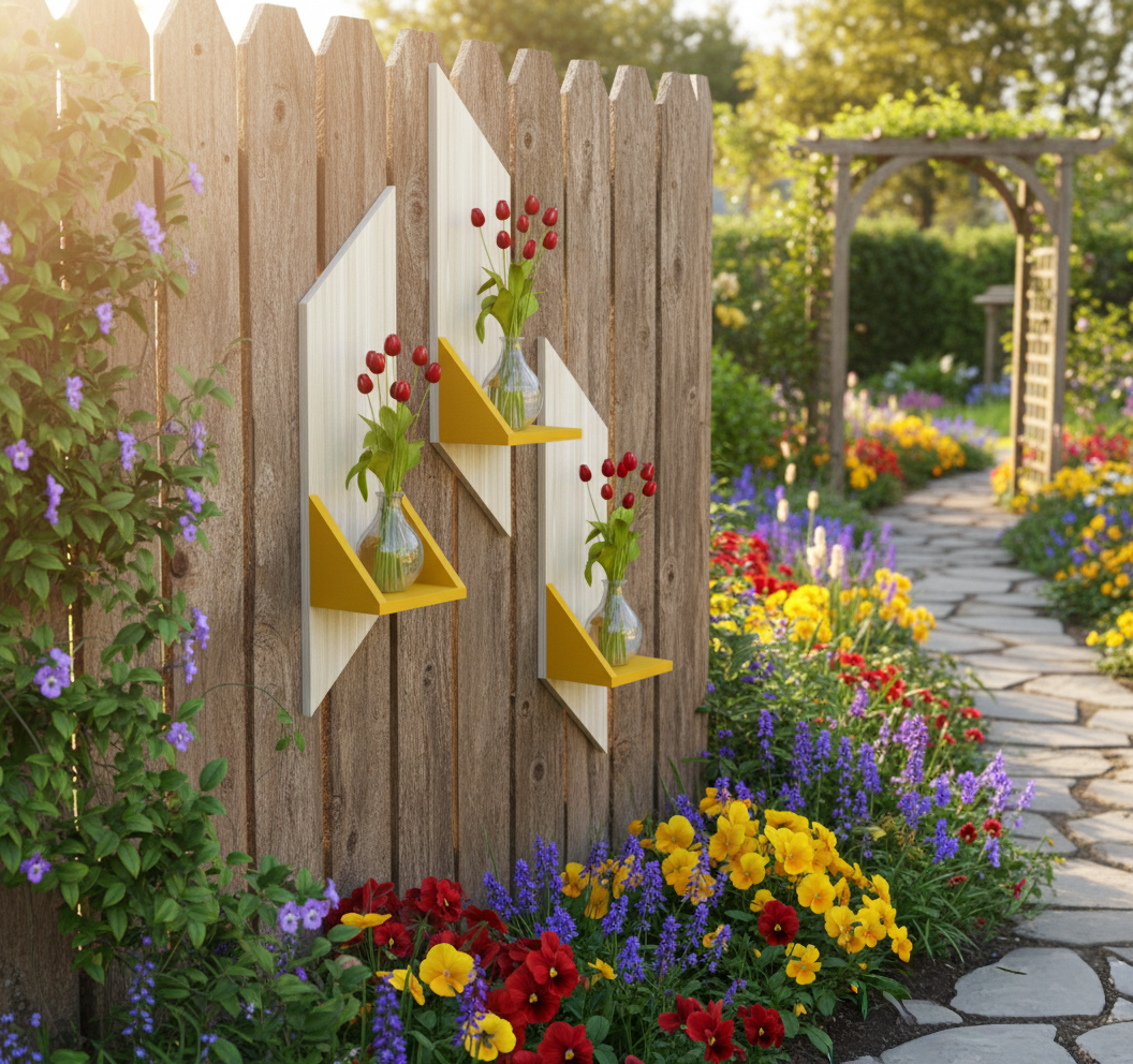 Wall-Mounted Shelf Set